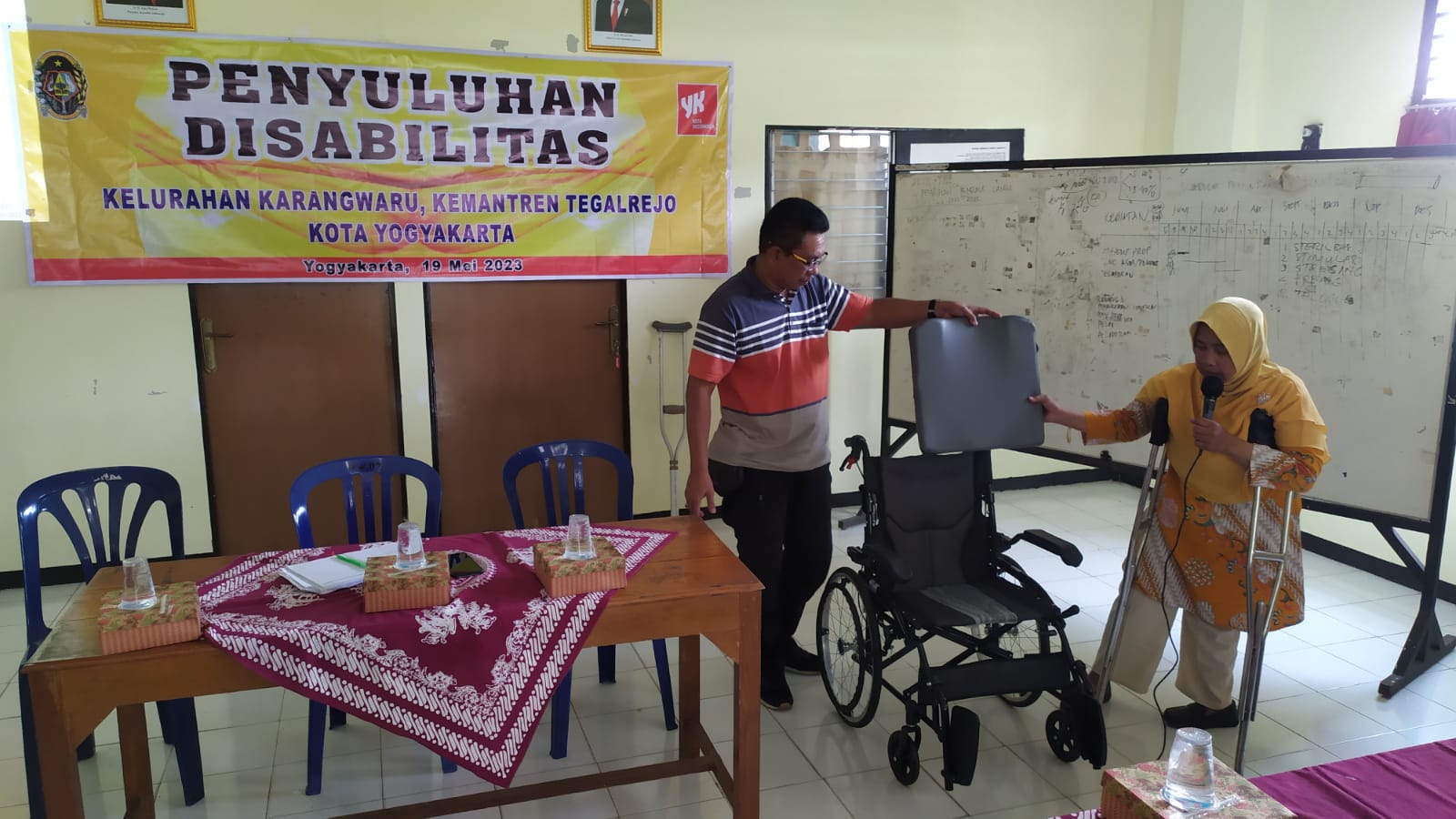 Penyuluhan Disabilitas kelurahan karangwaru